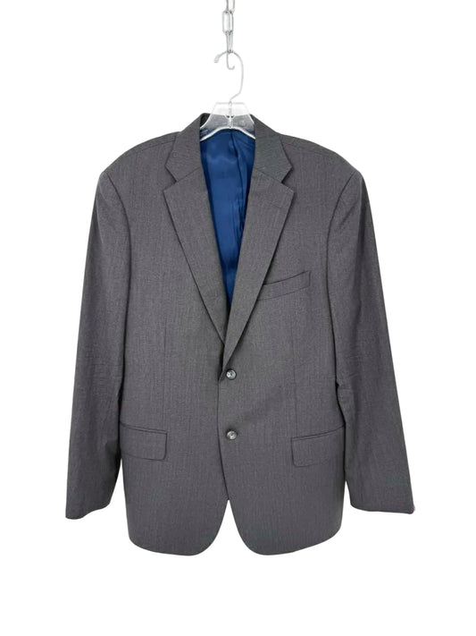 J. HILBURN Men's Size 43 Regular Dark Gray Wool Sport Coat