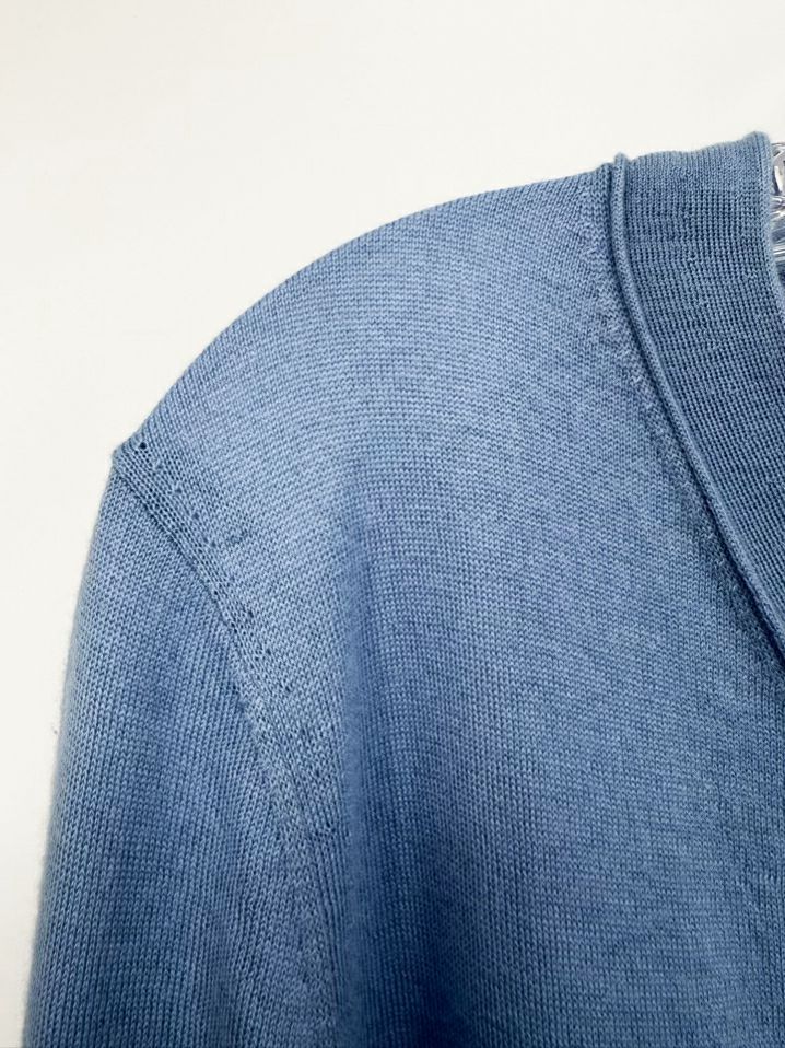 LAFAYETTE 148 Size Wmn's L Sky Blue Cashmere Button up Cardigan