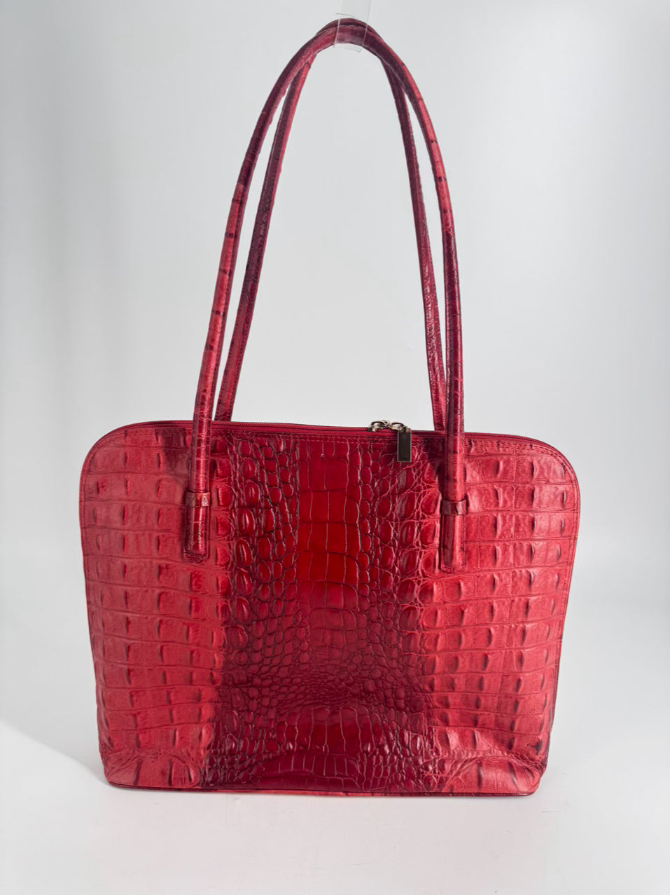 ALGO Red Leather Embossed Purse