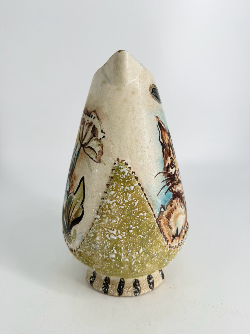 DRYDEN Multi Colored Cat & Floral Pitcher