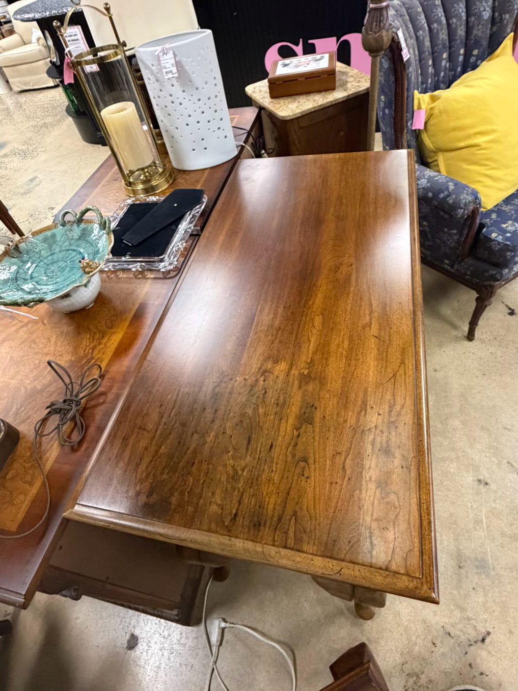 Wood Queen Ann Low Boy w/ Drawers