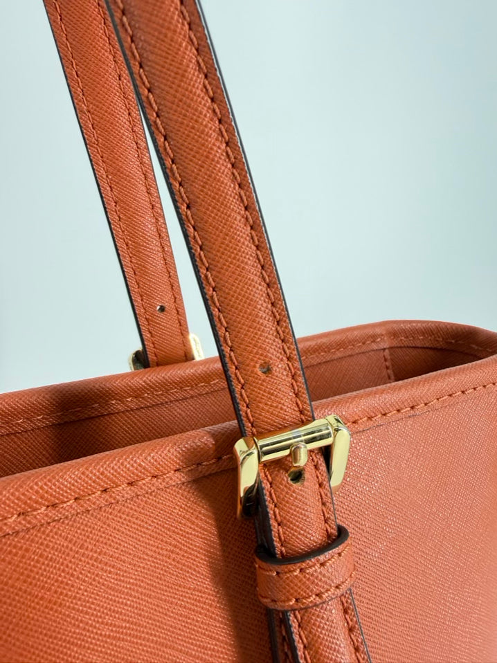 MICHAEL MICHAEL KORS Orange Leather Purse