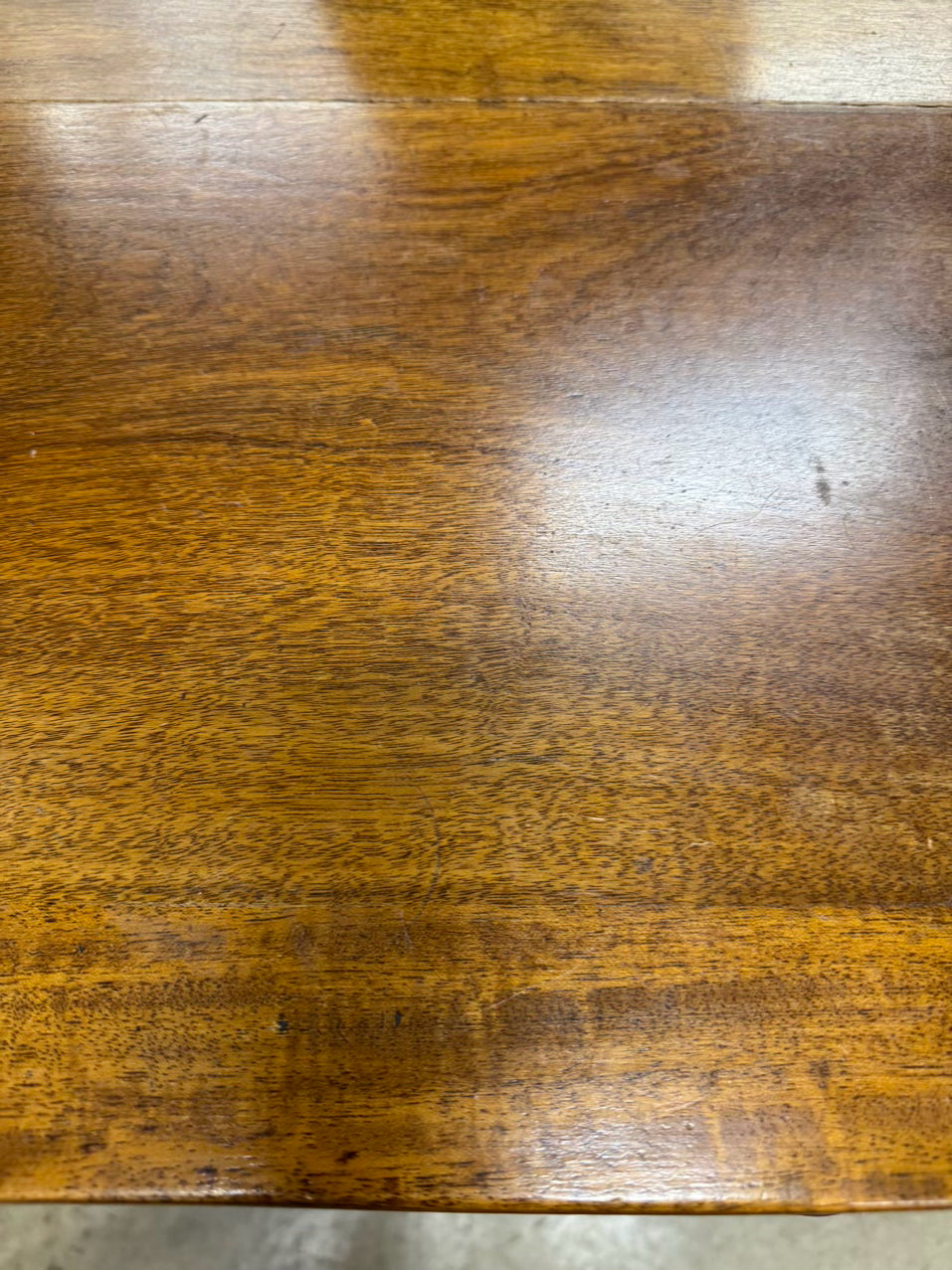 ANTIQUE Wood Sheraton 2-Drawer Side Table