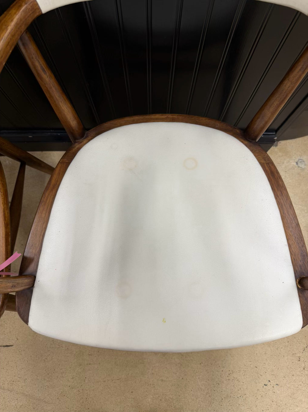 BOLING CHAIR CO By Jack Cartwright Mid Century Modern Wood & Leather Pair Of Charter Armchairs