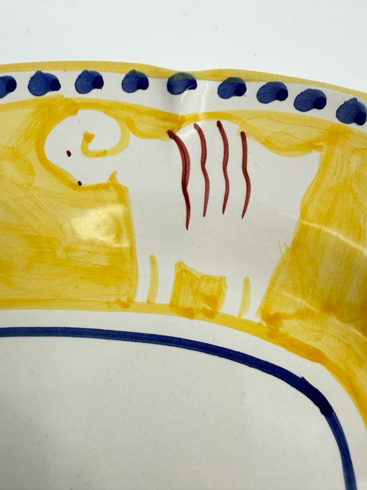 VIETRI SOMLIMENE Yellow & White Platter