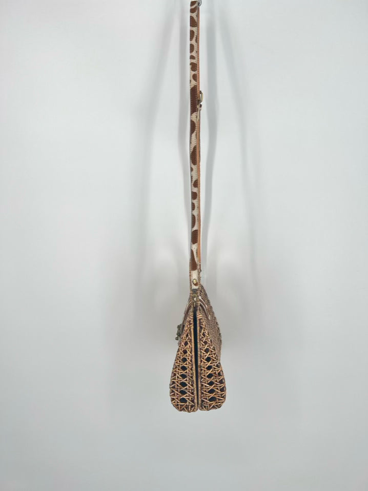 SARAH STEWART Natural Rattan Purse