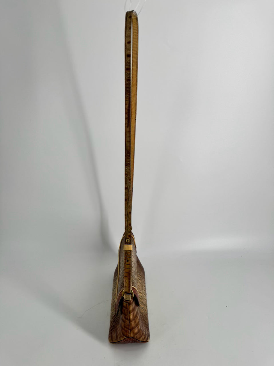 BRAHMIN Almond Embossed Leather Purse