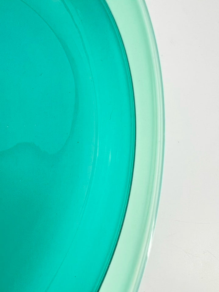 Aqua Glass Hand Blown Bowl