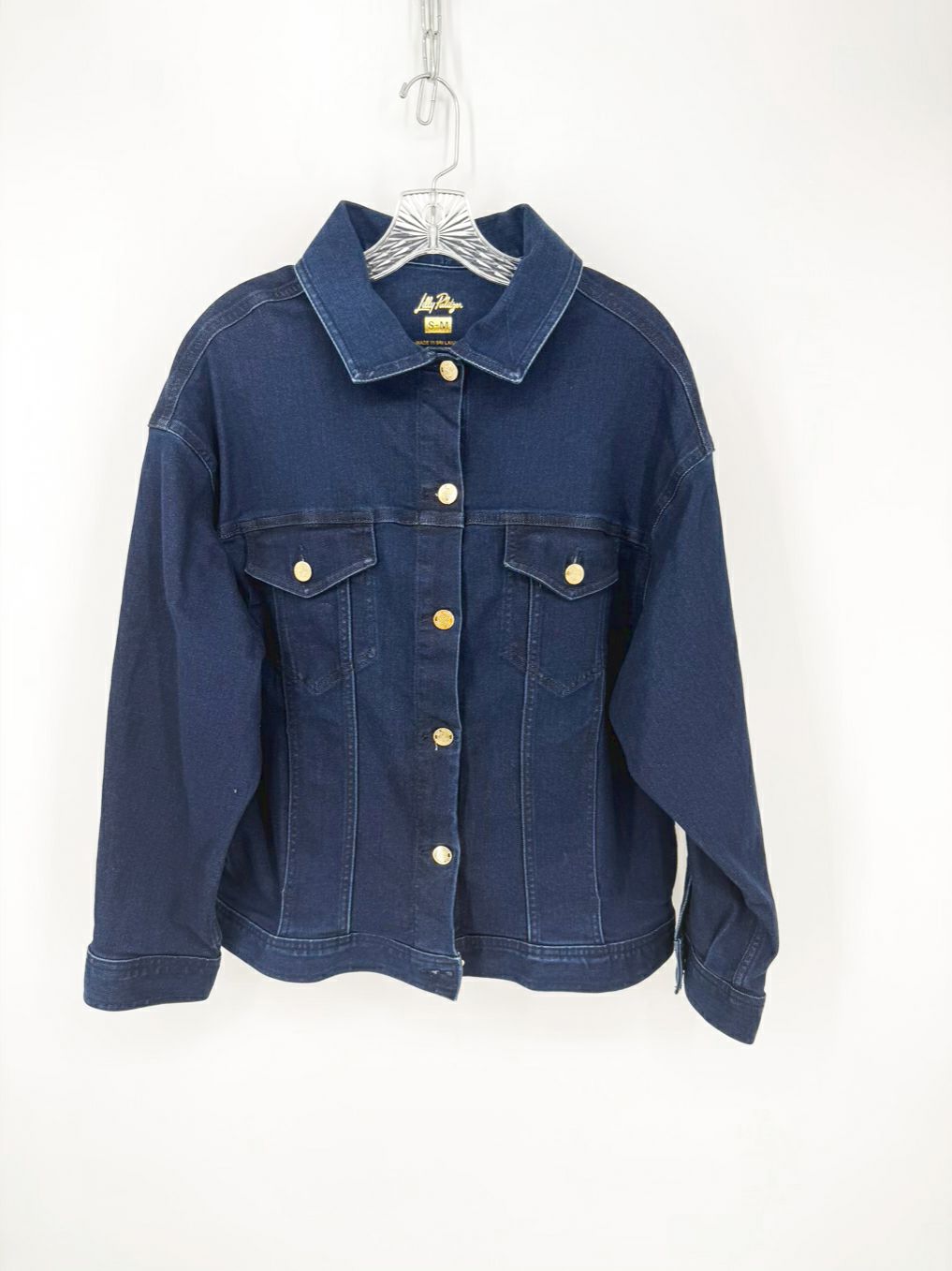 LILLY PULITZER Size S/M Indigo Denim Jacket