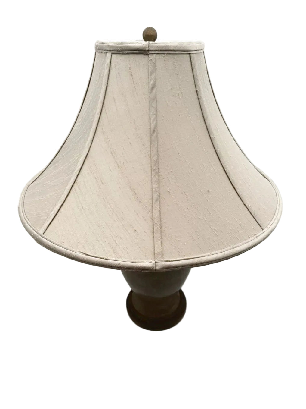 ASIAN Green Porcelain Jar Lamp w/ Shade