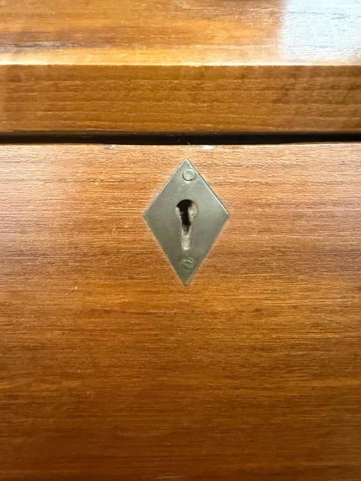 Wood Slant Top Desk w/ Drawers