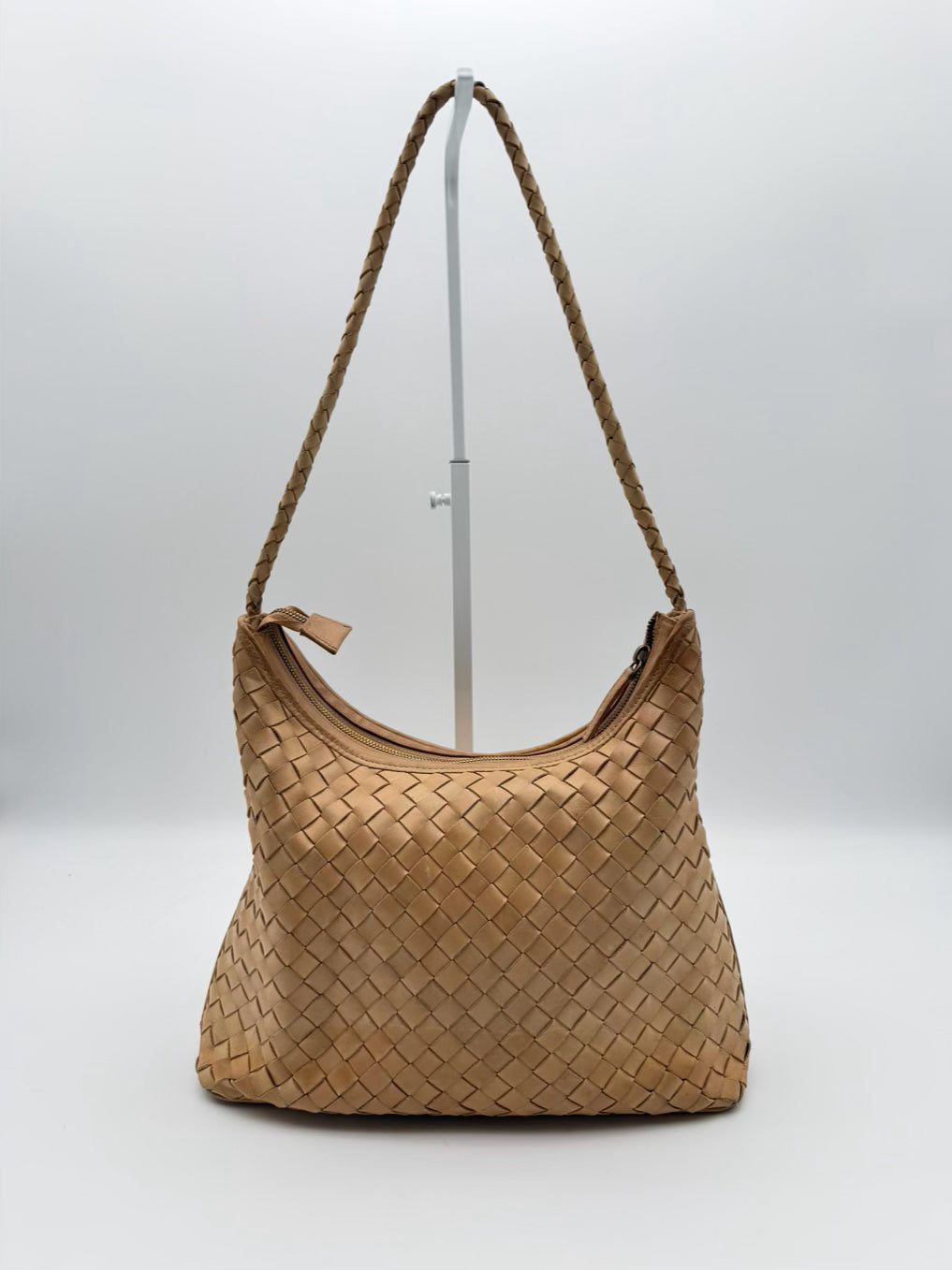 BEMBIEN Natural Leather Woven Purse