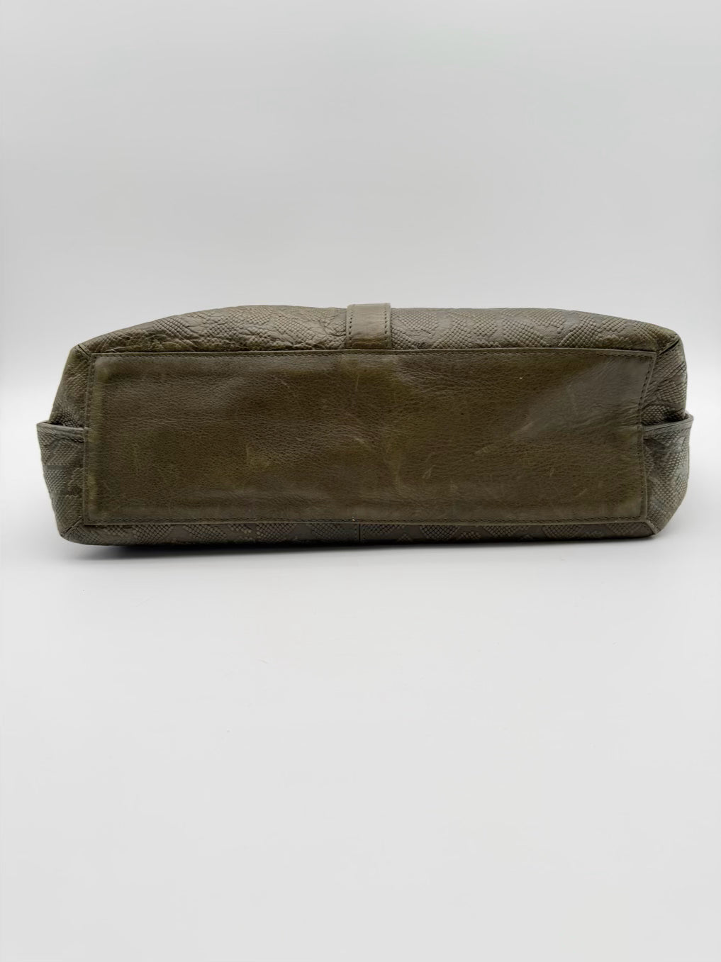 VELEZ Green Leather Embossed Purse