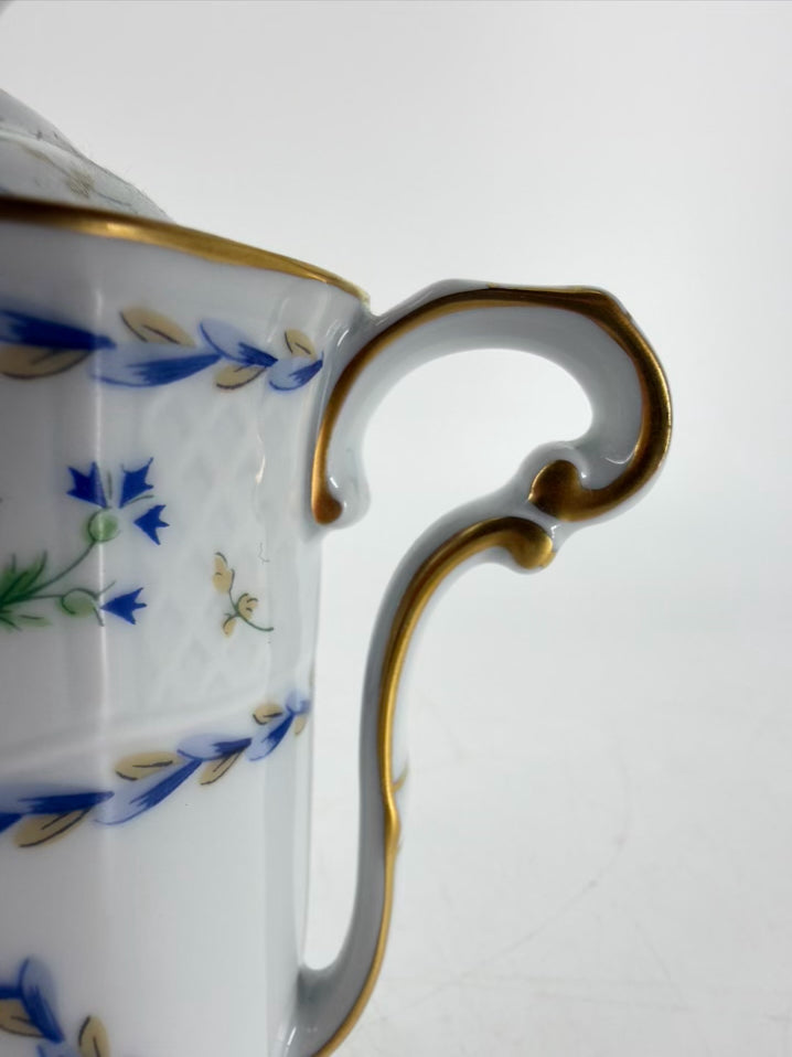BERNARDAUD Porcelain Artois Bleu Cream & Sugar