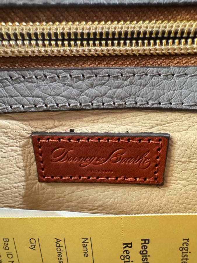 DOONEY & BOURKE Putty Leather Crossbody Bag NWT