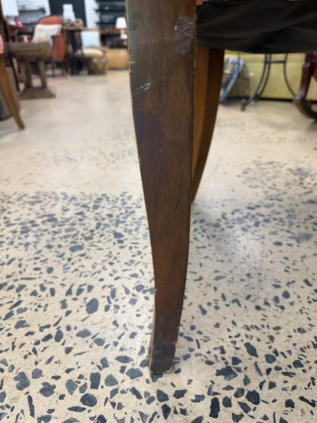 VINTAGE Wood Pair of Arm Chairs