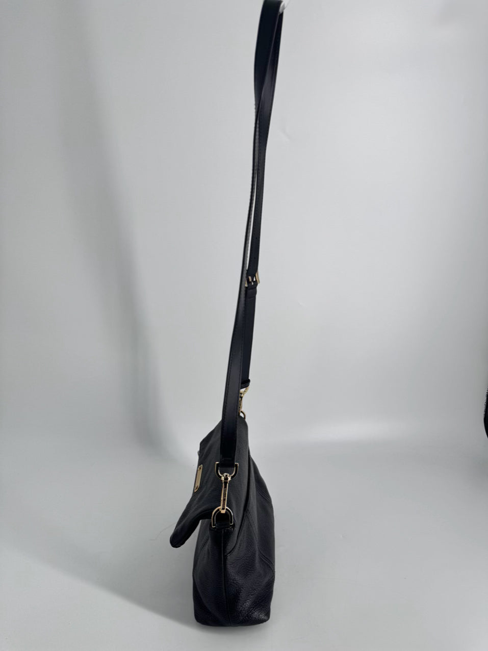 MICHAEL KORS Black Leather Crossbody Bag