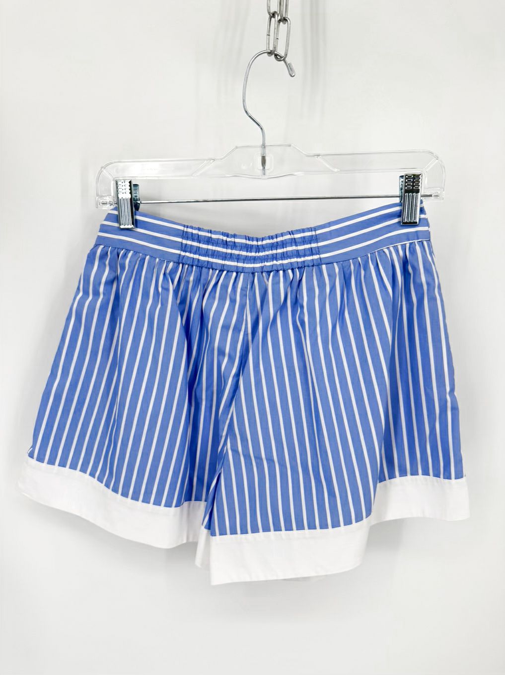 ENGLISH FACTORY Wmn's Size XS Blue & White Stripe Shorts 2 Piece Set NWT