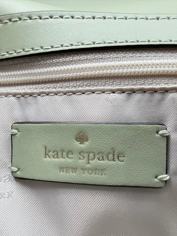 KATE SPADE Audrey Flap Mint Leather Crossbody Bag