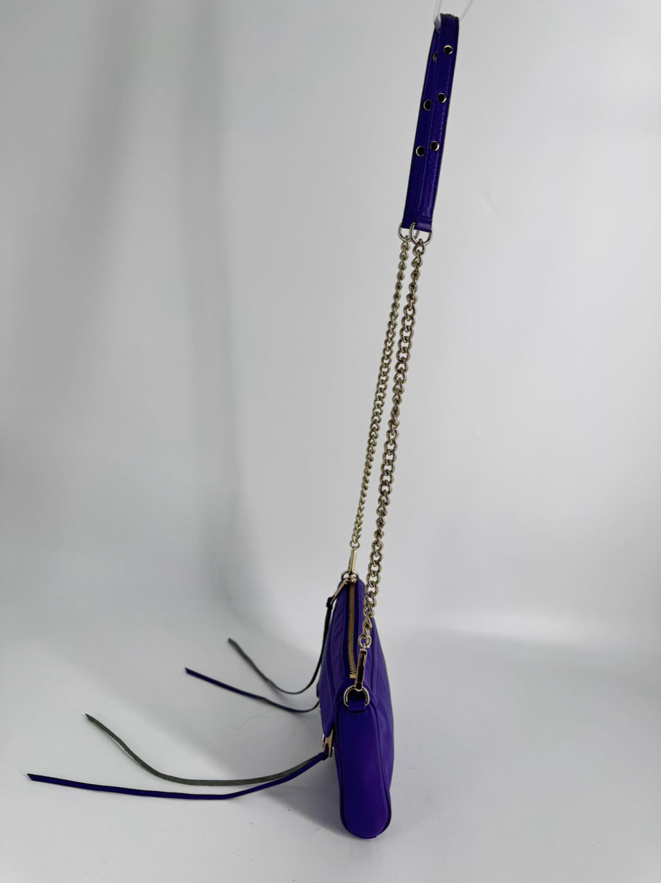 REBECCA MINKOFF Violet Leather Crossbody Bag