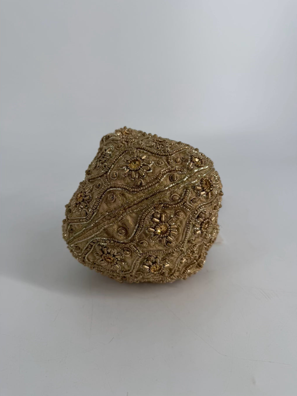 DAVID JEFFERY Gold Beaded Evening Bag NWT