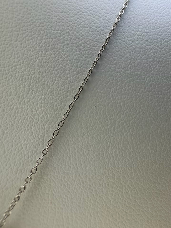LAFONN STERLING SILVER 925 Crystal Solitaire Pendant Necklace