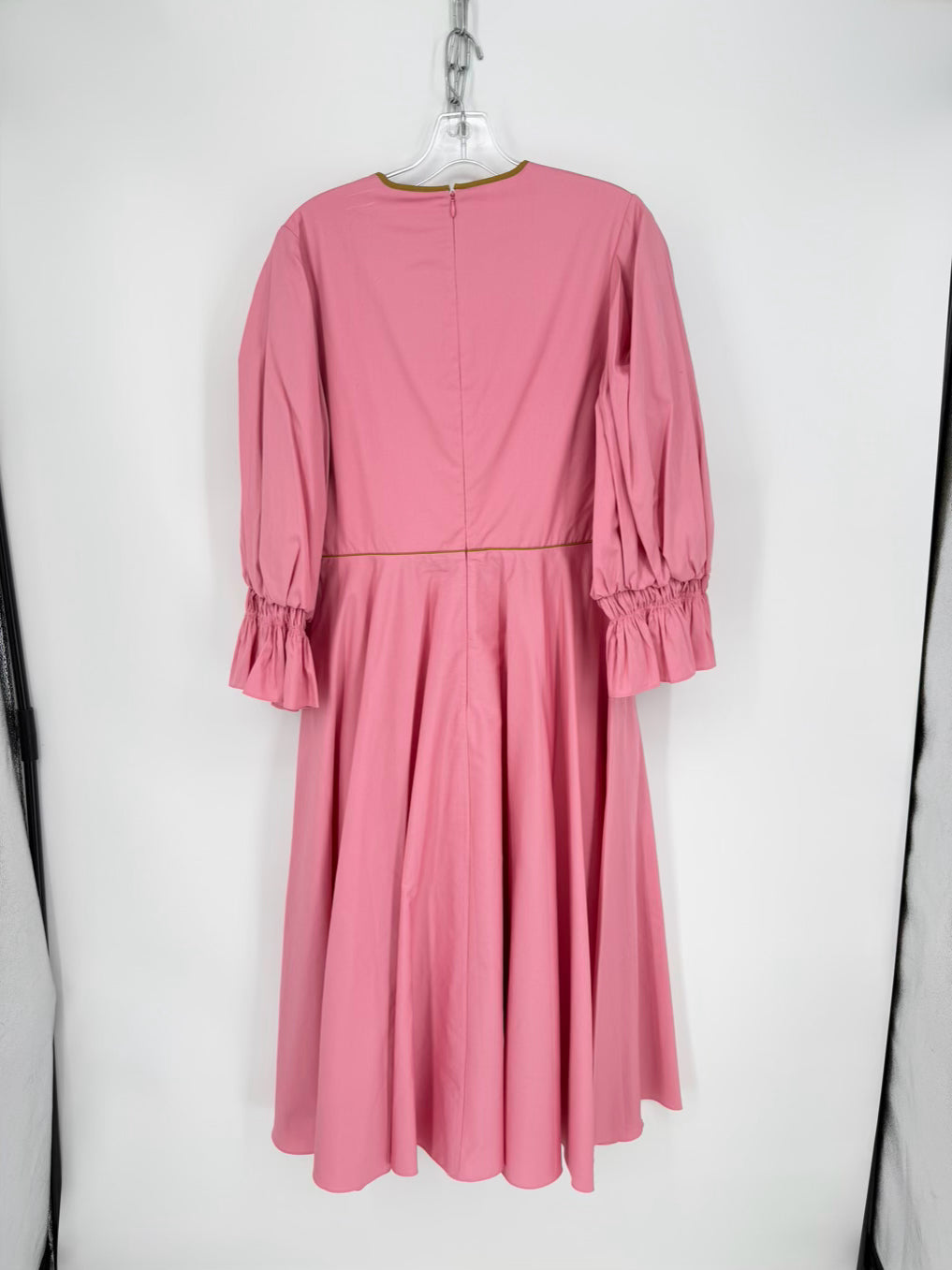 ROKSANDA Size Wmn's 14 Pink Balloon Sleeve Midi-Dress