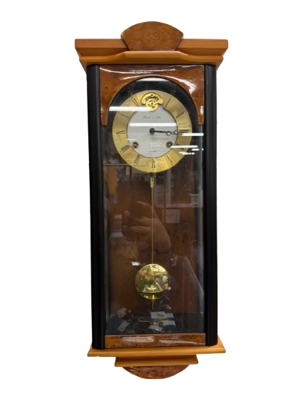 HERMLE & JOHN Wood Hanging Wall Clock