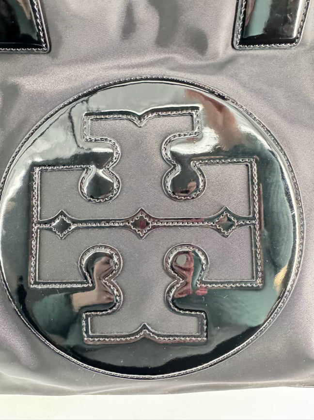 TORY BURCH Black Nylon Logo Tote Bag