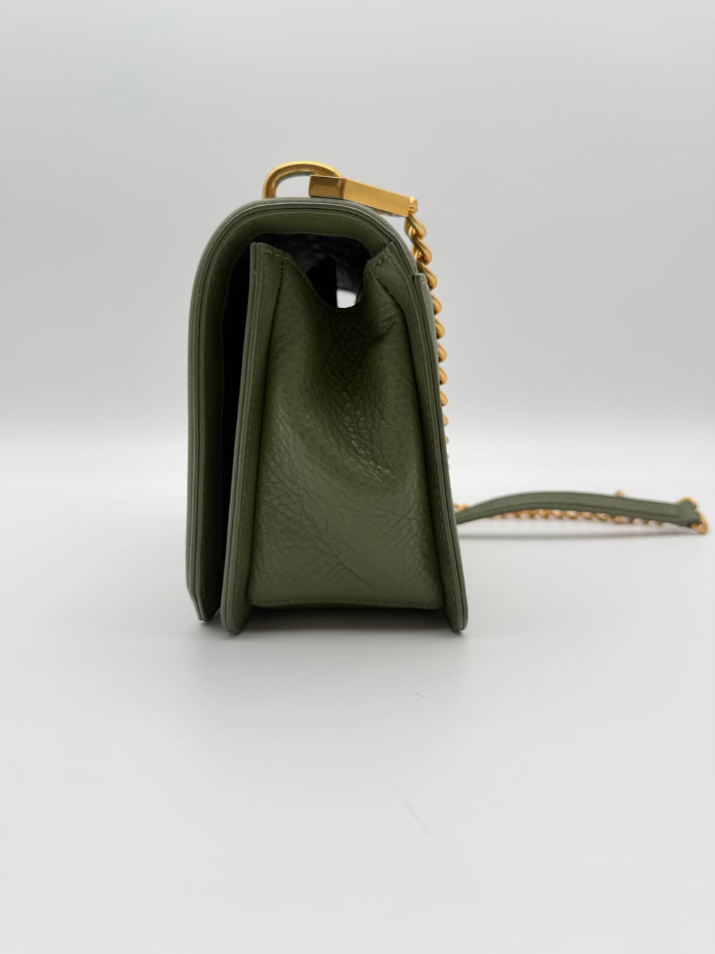 REBECCA MINKOFF Olive Chevron Leather Crossbody Bag