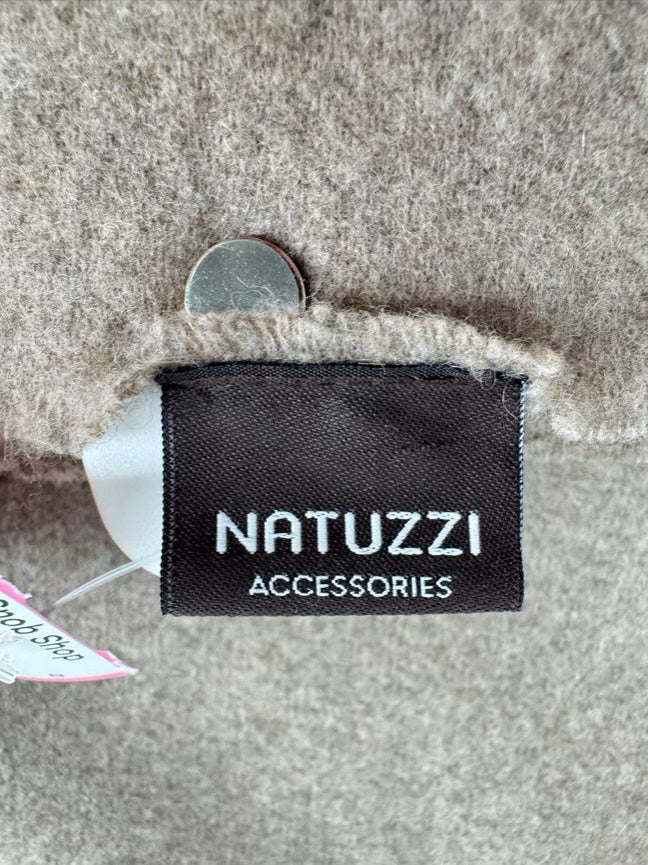 NATUZZI Light Tan Cashmere Afghan