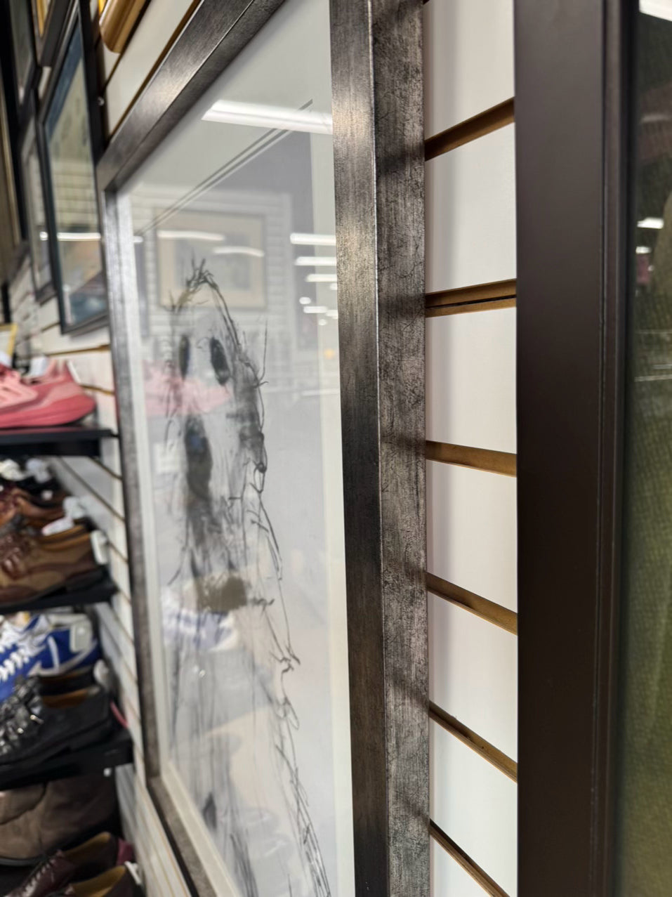 VALORIE DAVIDE "Rex" Print in Brushed Silver Frame