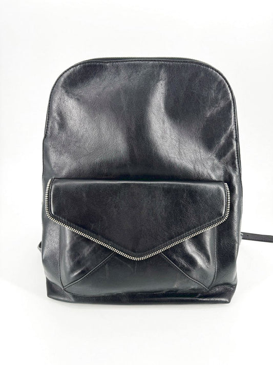 REBECCA MINKOFF Black Leather Backpack