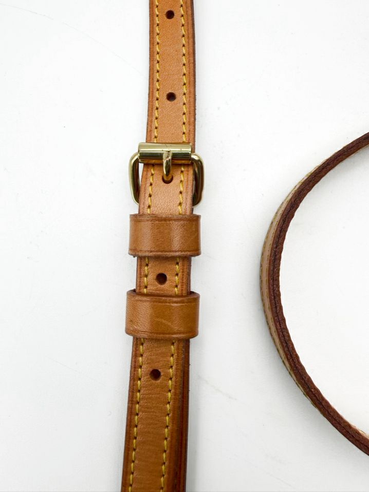 VINTAGE LOUIS VUITTON Brown Coated Canvas Monogram Blois Crossbody Bag