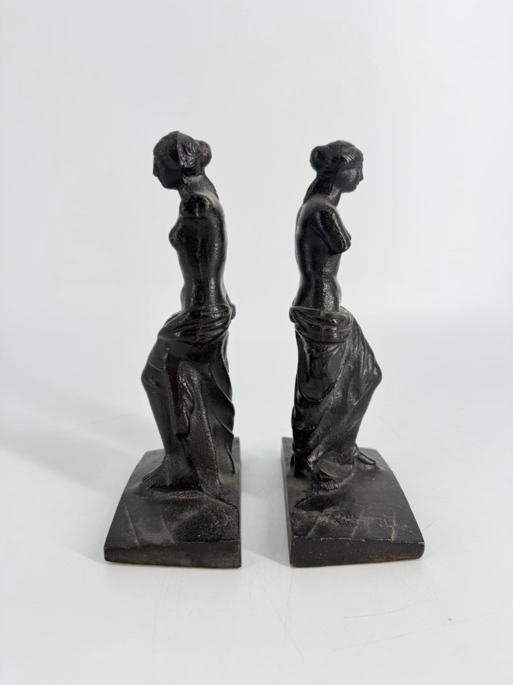 Black Iron Venus De Milo Pair of Book Ends