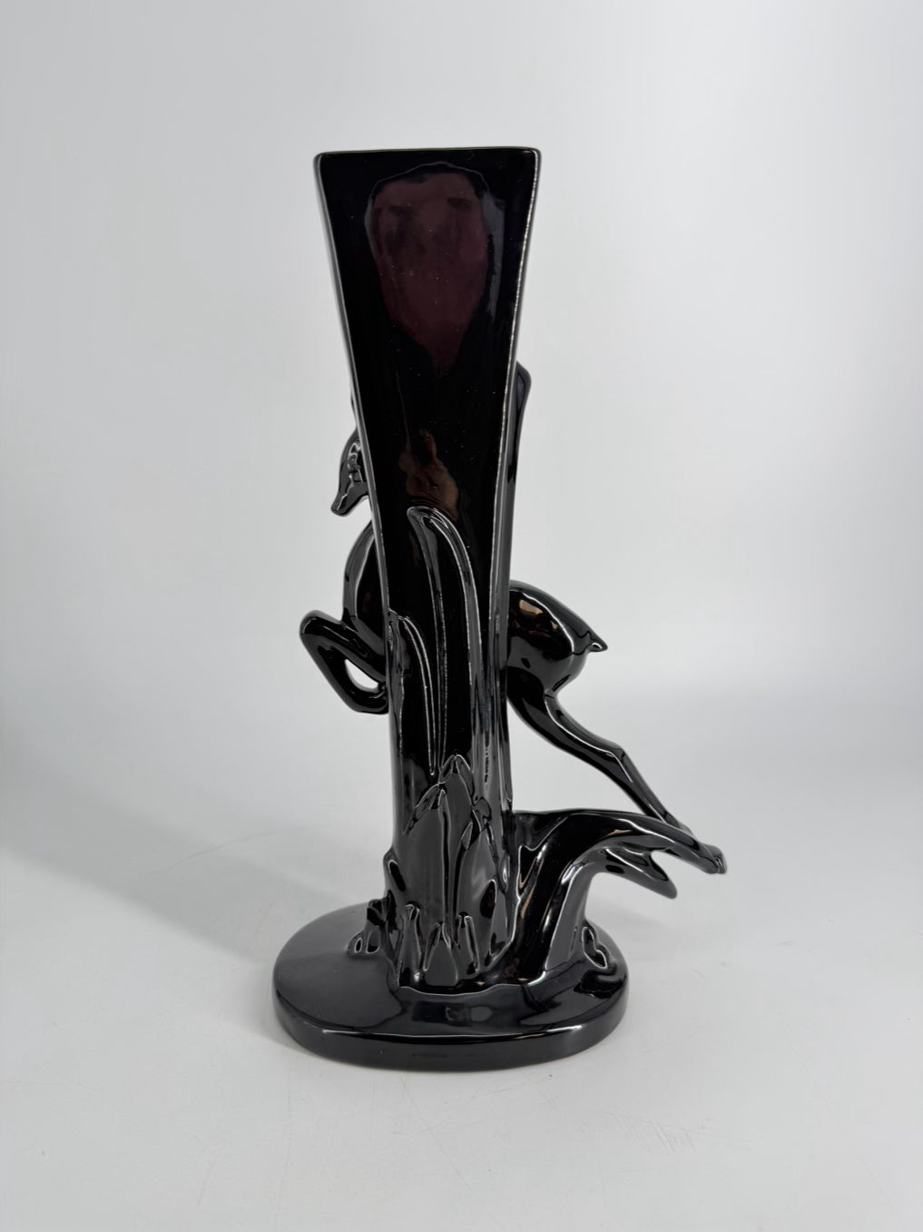 HAEGAR Black Gazelle Vase