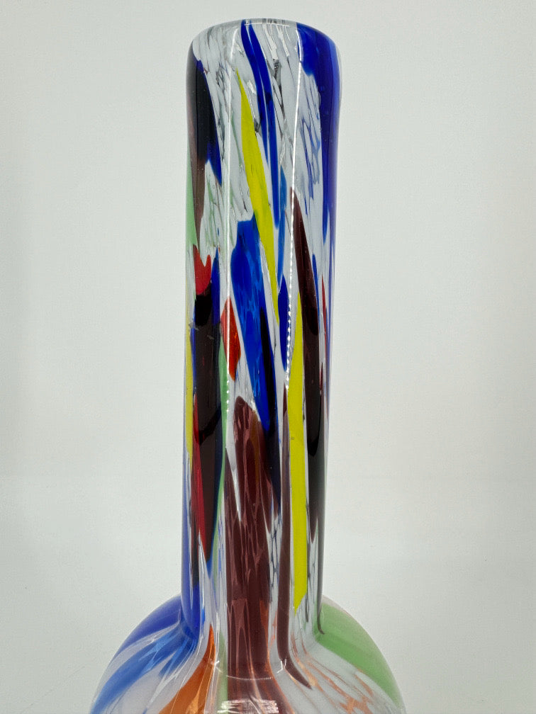 Multicolor Glass Vase
