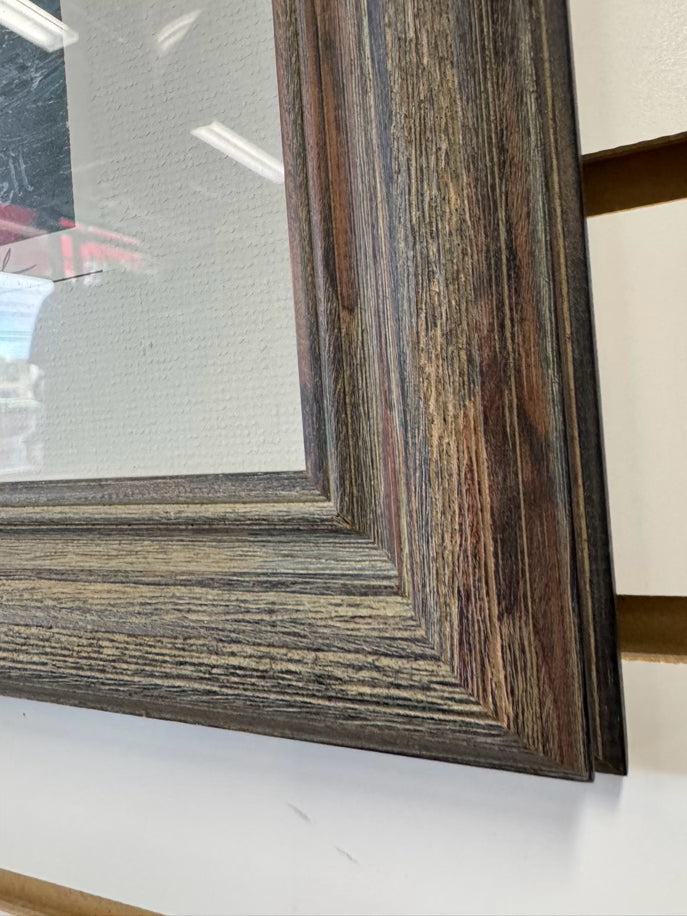 DORIS FOXWELL Ship in Storm Print in Weathered Gray Frame