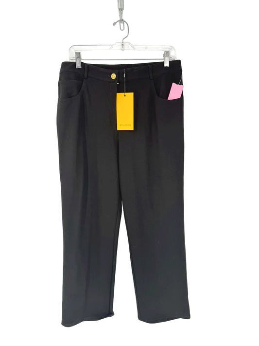ST. JOHN CAVIAR Marie Size 10 Black Pants NWT
