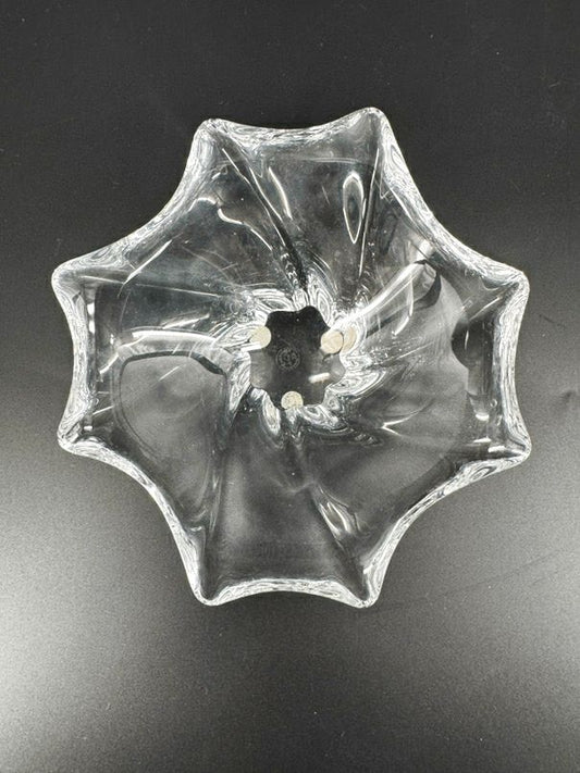 BACCARAT Crystal Freeform Splash Trinket Dish