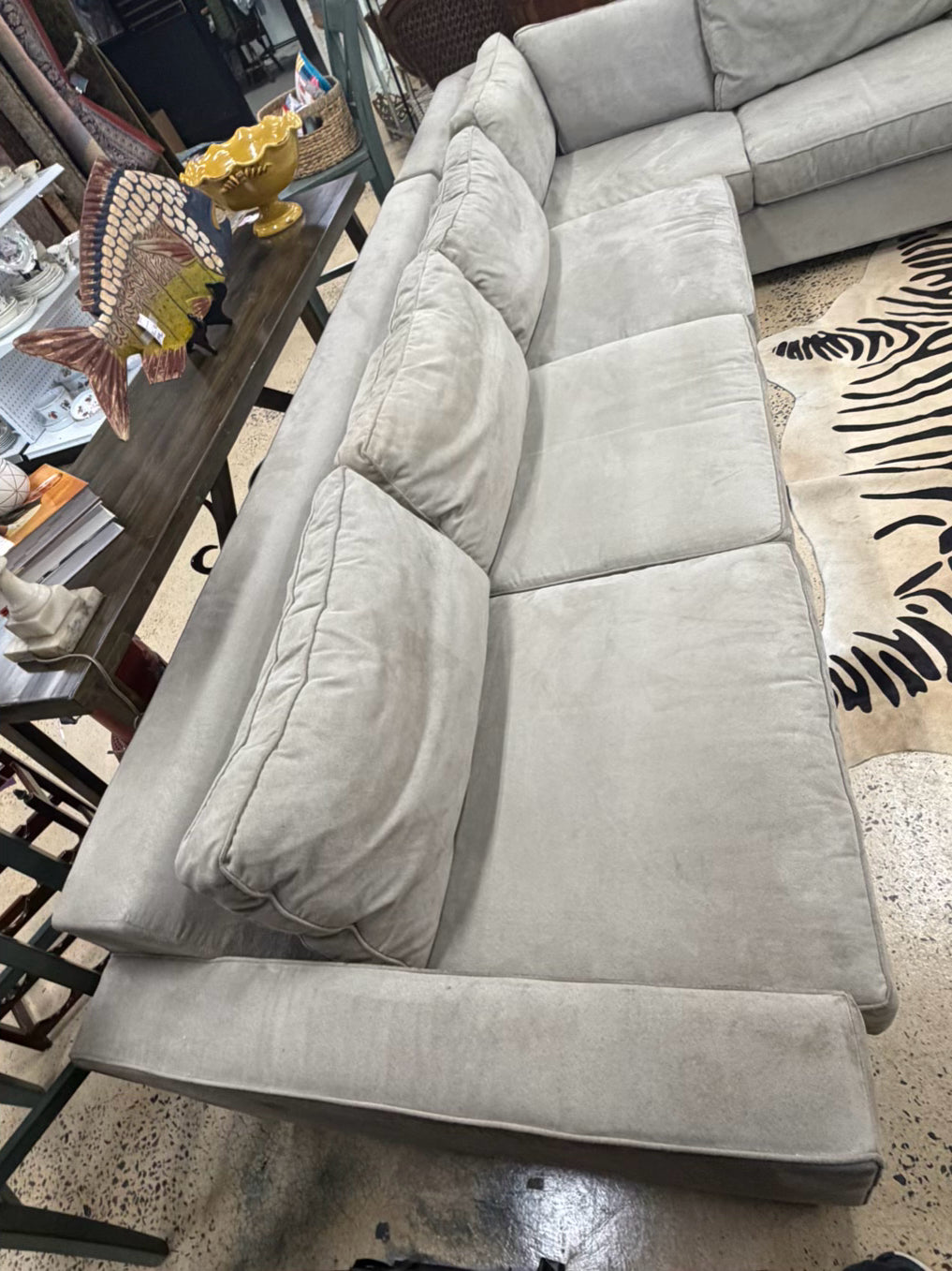 MITCHELL GOLD & BOB WILLIAMS Gray Sectional Sofa