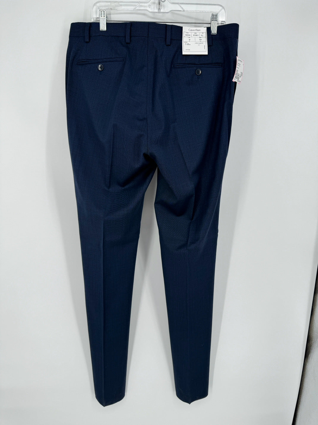 CALVIN KLEIN Size 42 Regular Navy 3 Piece Suit NWT