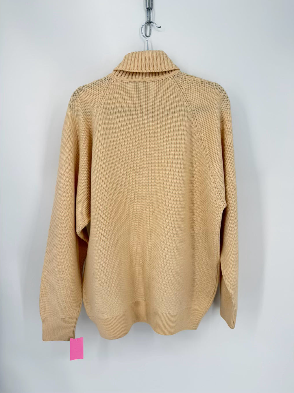 VINTAGE CARROLL AND COMPANY Men's Size XL Butter Wool Zip Up Cardigan