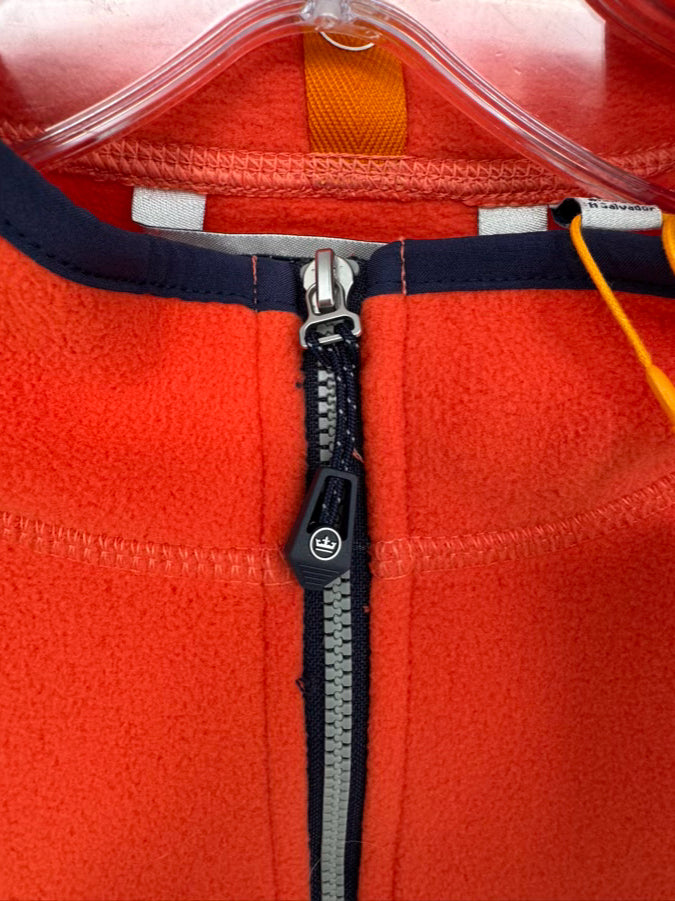 PETER MILLAR Size M Orange Fleece Vest NWT