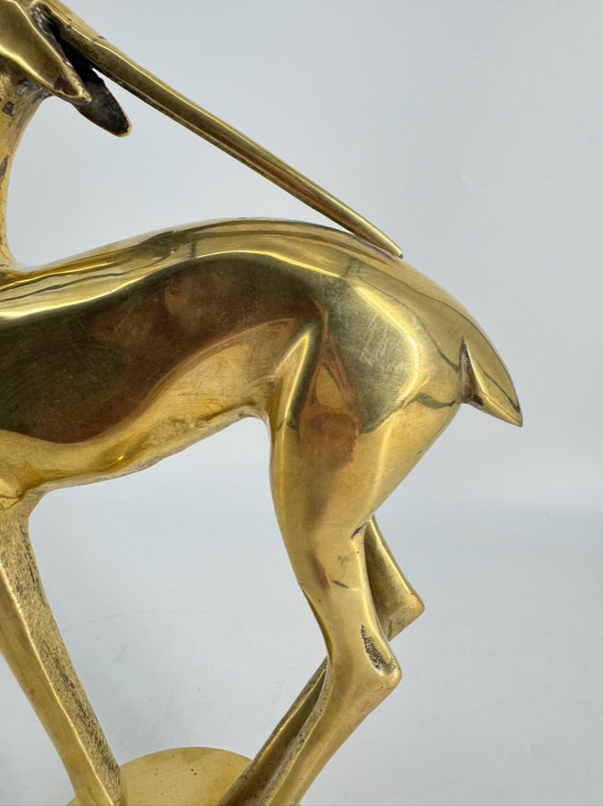 VINTAGE Brass Antelope Figure