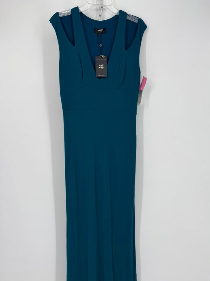 ABS Size L Teal Gown NWT