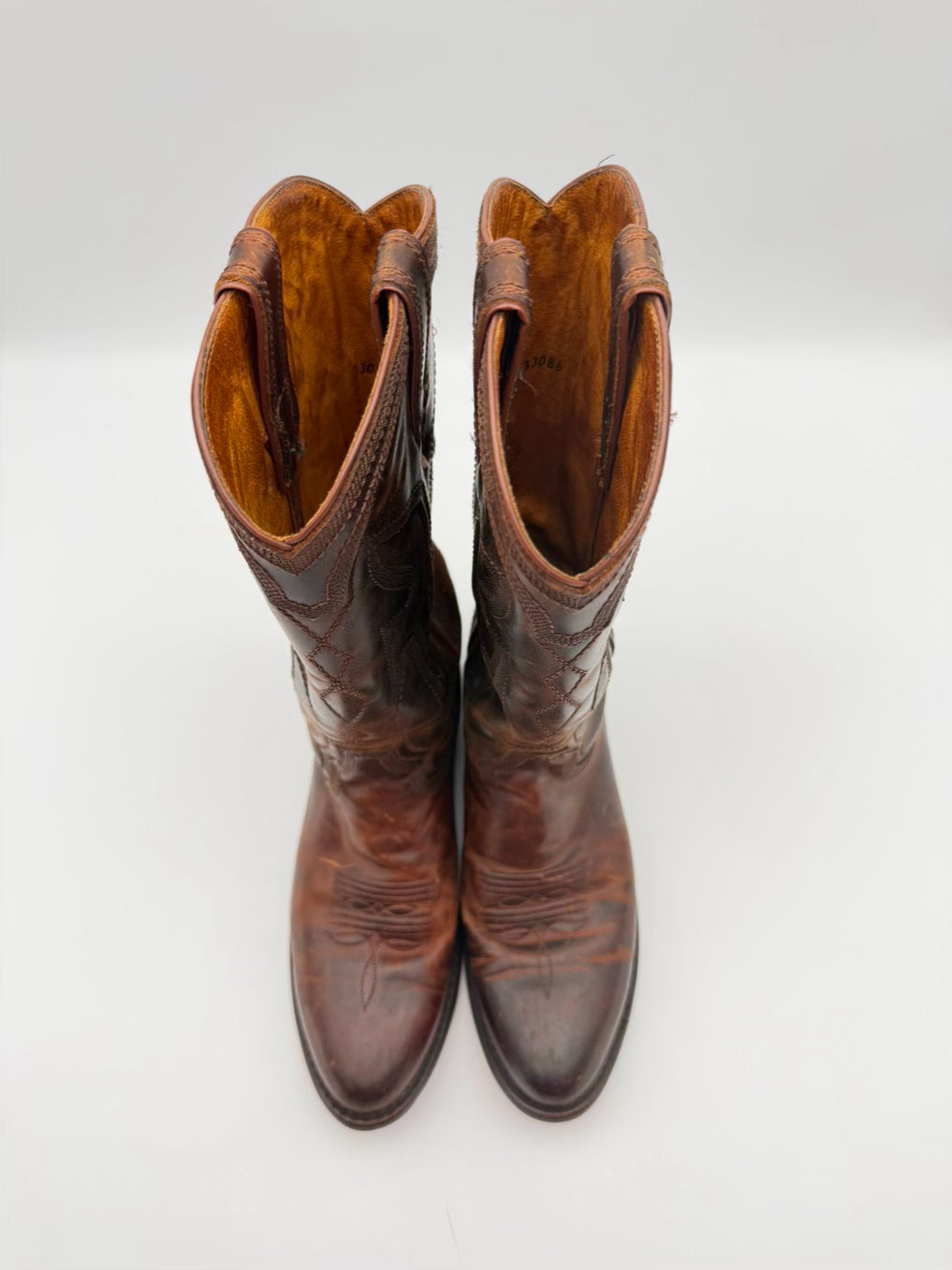 FRYE WMNS Size 8.5 Cognac Leather Western Boots