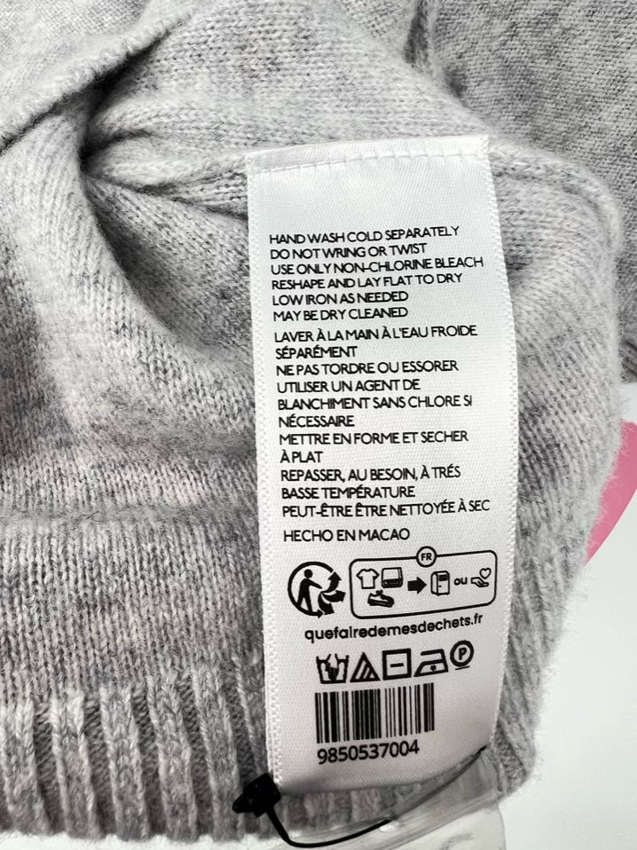 FREE PEOPLE Size M Gray Wool Blend Cardigan NWT