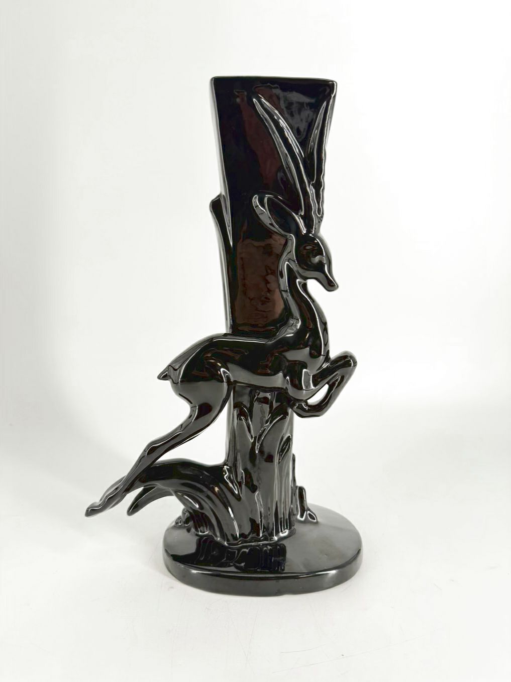 HAEGAR Black Gazelle Vase