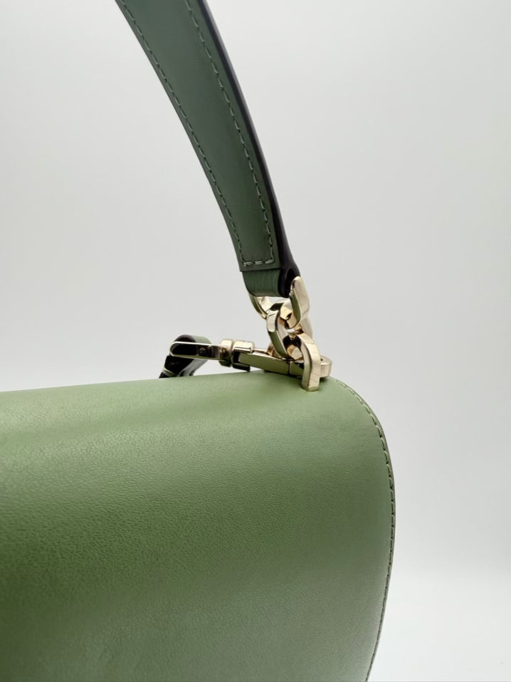 KATE SPADE Audrey Flap Mint Leather Crossbody Bag
